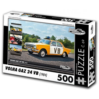 RETRO-AUTA Puzzle č. 69 Volha GAZ 24 VB (1984) 500 dílků