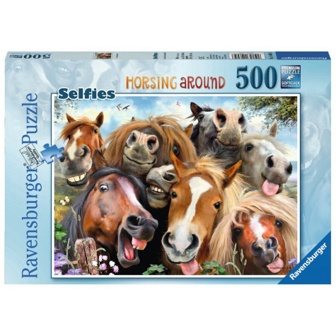 RAVENSBURGER Puzzle Koňská selfie 500 dílků ~ 1