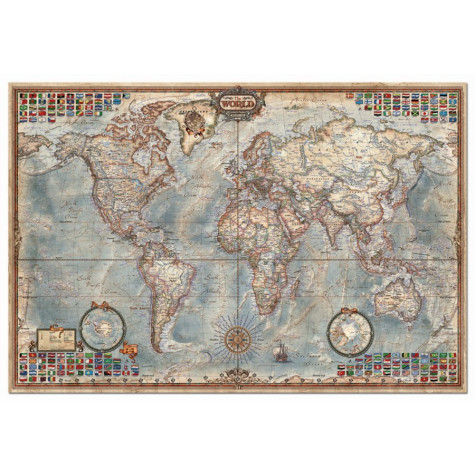 EDUCA Puzzle Historická politická mapa světa 4000 dílků