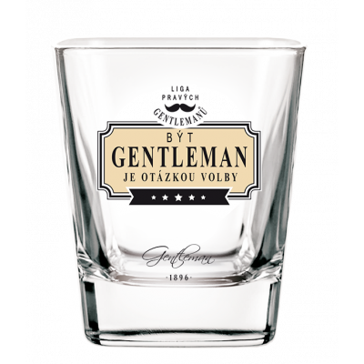 Gentleman Whisky sklenička - Být gentleman je otázkou volby