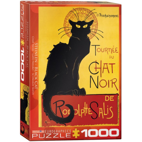 EUROGRAPHICS Puzzle Kabaret Le Chat noir - plakát 1000 dílků ~ 1