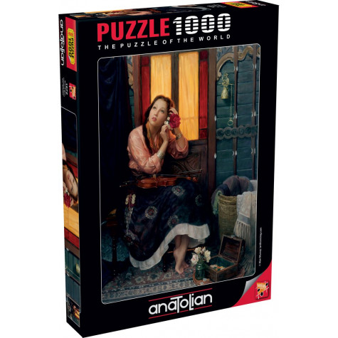 ANATOLIAN Puzzle Karmínová růže 1000 dílků ~ 1