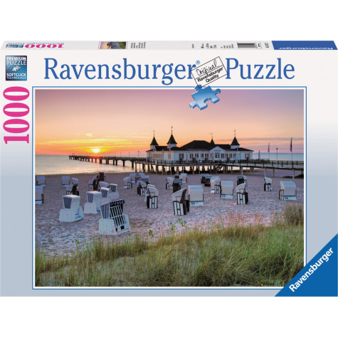 RAVENSBURGER Puzzle Ahlbeck, ostrov Uznojem (Usedom) 1000 dílků ~ 1