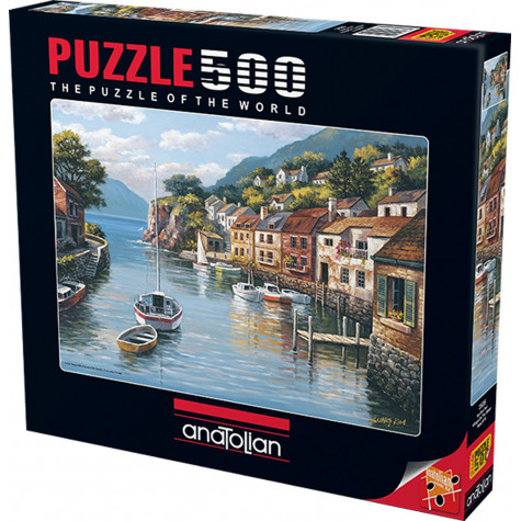 ANATOLIAN Puzzle Vesnice na vodě 500 dílků ~ 1