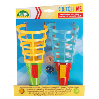 Lena Catch ball 2 hry se 2 míčky plast 19cm