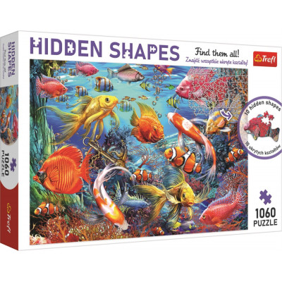 TREFL Puzzle Hidden Shapes: Podmořský život 1060 dílků