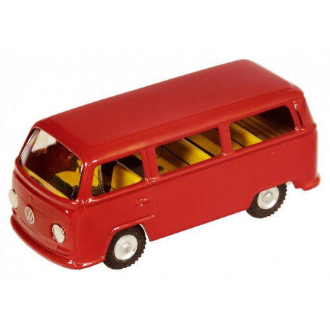 Kovap Auto VW mikrobus T2 červený kov 12cm ~ 2