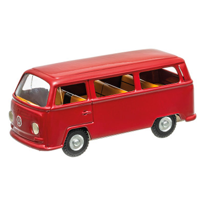 Kovap Auto VW mikrobus T2 červený kov 12cm