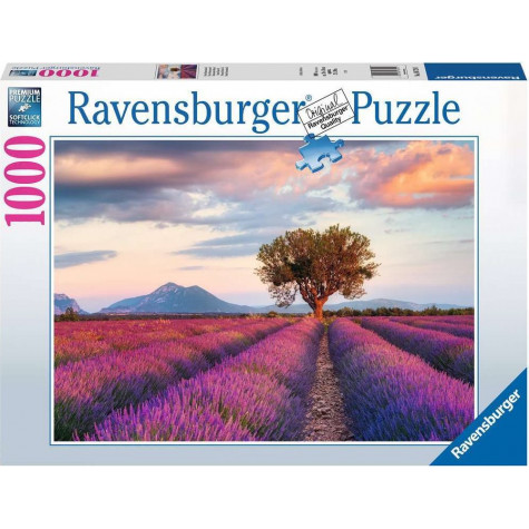 RAVENSBURGER Puzzle Levandulové pole 1000 dílků ~ 1