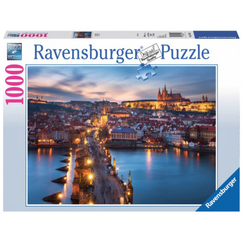 RAVENSBURGER Puzzle Noční Praha, Česká republika 1000 dílků ~ 1