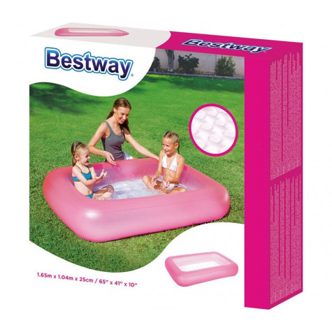 Bestway 51115 Nafukovací bazén Aquababes 165x25cm - růžový ~ 3