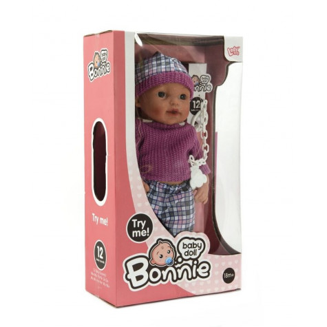 Ledy Toys Miminko Bonnie pevné tělo plast 30cm na baterie se zvukem ~ 5