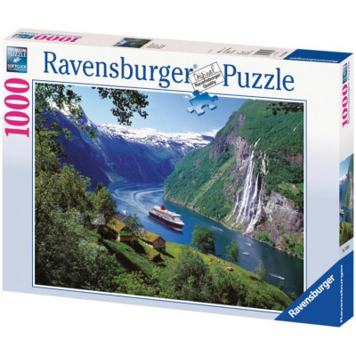 RAVENSBURGER Puzzle Norský fjord 1000 dílků