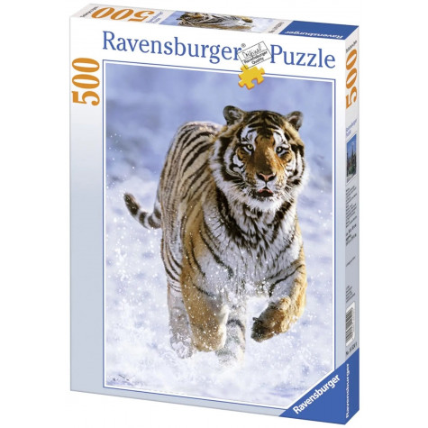 RAVENSBURGER Puzzle Tygr ve sněhu 500 dílků ~ 1