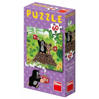 Dino Jak krtek uzdravil myšku puzzle 60 dílků