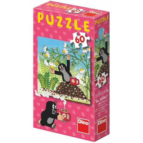 Dino Jak krtek uzdravil myšku puzzle 60 dílků ~ 4