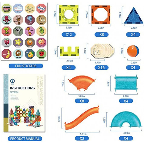 Dige Magnetická stavebnice 66 dílů ~ 4
