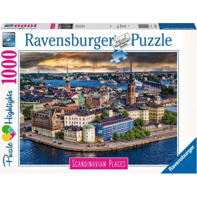 RAVENSBURGER Puzzle Stockholm, Švédsko 1000 dílků