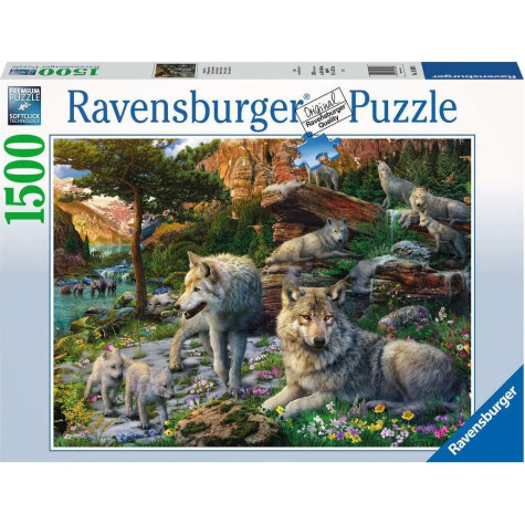 RAVENSBURGER Puzzle Vlci na jaře 1500 dílků ~ 1