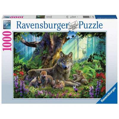 RAVENSBURGER Puzzle Vlci v lese 1000 dílků