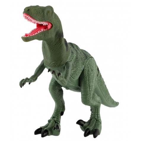 Dinosaurus chodící IC velociraptor 50cm na baterie se zvukem a se světlem ~ 5