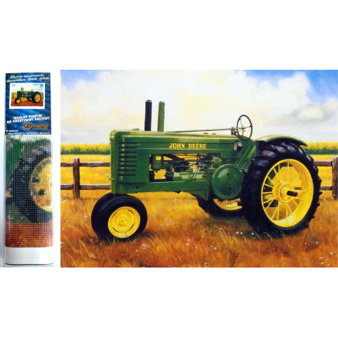 Norimpex Diamantový obrázek malování 30x40cm - Traktor John Deere ~ 1