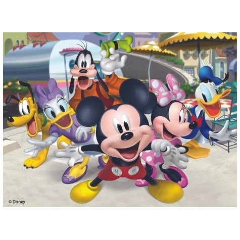 Dino Dřevěné licenční kostky 12 ks - Mickey Mouse ~ 6