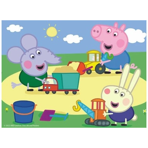 Dino Dřevěné licenční kostky 12 ks - Peppa Pig ~ 2