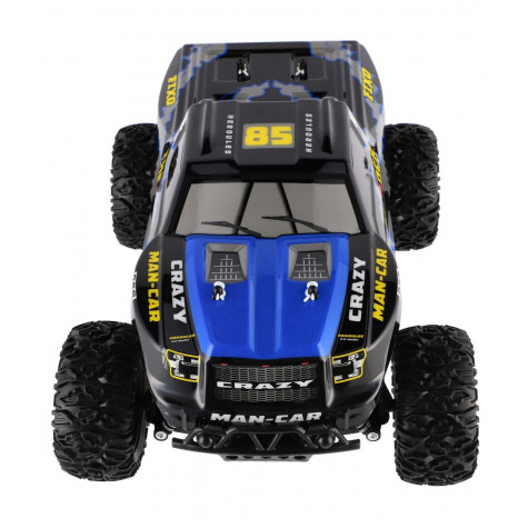 Auto RC terénní modré 39cm plast 2,4GHz na baterie + dobíjecí pack ~ 8