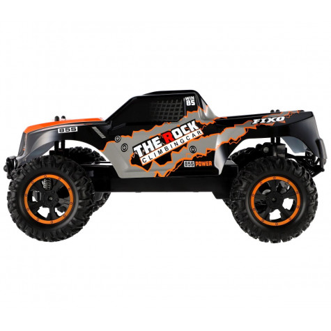 Auto RC terénní oranžové 39cm plast 2,4GHz na baterie + dobíjecí pack ~ 2